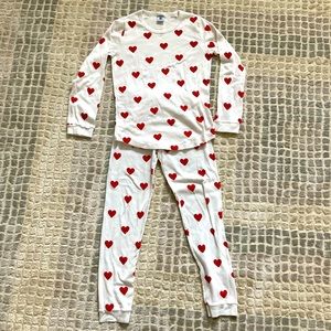 Petit Bateau heart pajamas size 10